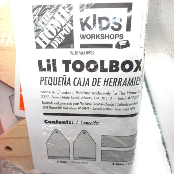 The Home Depot Lil Toolbox Kids Workshop Lot Of 2 -New + Sealed - Picture 2 of 6